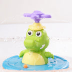 Giocattolo da bagno fontana coccodrillo con accessori spray raffigurati