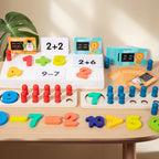 Giochi di conteggio per bambini – Matematica in legno e pratica motoria fine