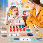 Giochi di conteggio per bambini – Matematica in legno e pratica motoria fine