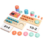Giochi di conteggio per bambini – Matematica in legno e pratica motoria fine