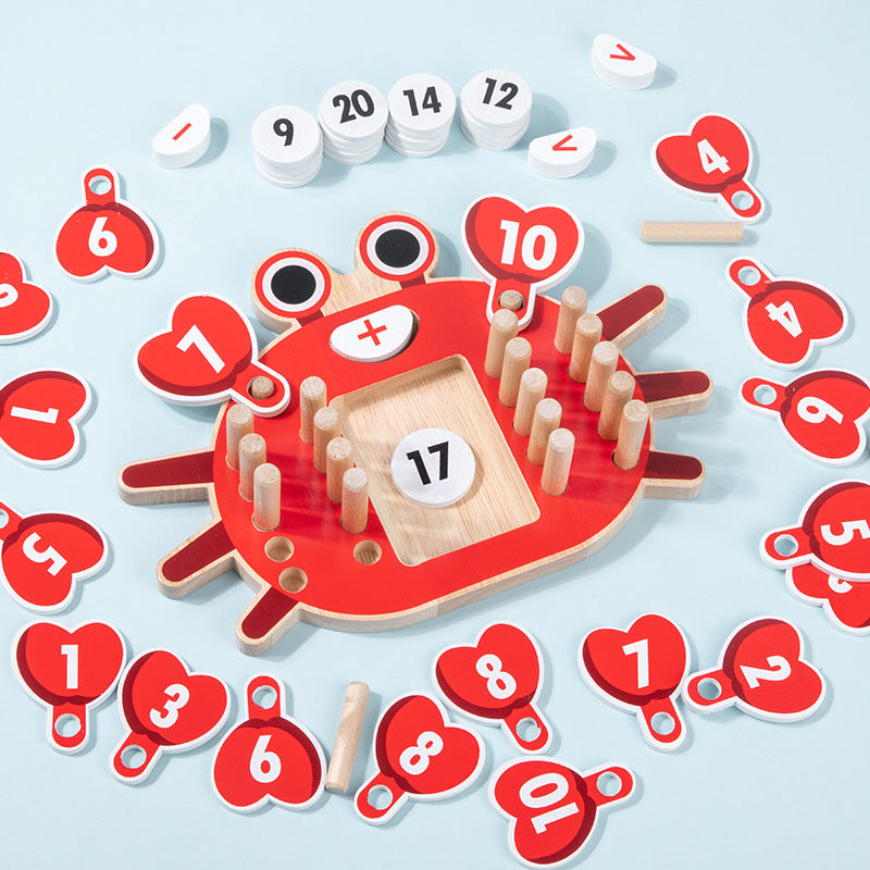 Giochi di conteggio per bambini – Matematica in legno e pratica motoria fine