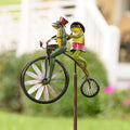 Girandola eolica bicicletta con animali