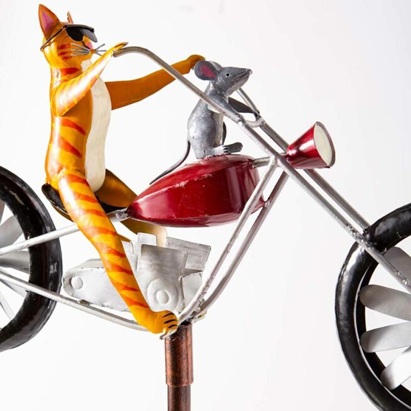 Girandola eolica bicicletta con animali