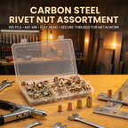 Kit di inserti filettati a rivetto in acciaio al carbonio Sperindei