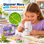 Kit microscopio portatile per bambini – scienza pratica ed entusiasmante a casa