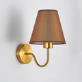 Lampada da parete | Paralume conico in tessuto stile nordico | Braccio in metallo galvanizzato