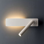 Lampada da parete LED orientabile per lettura | Faretto girevole | 2 interruttori metallo | Bedspark