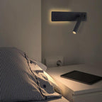 Lampada da parete LED orientabile per lettura | Faretto girevole | 2 interruttori metallo | Bedspark