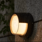 Lampada da parete per esterni con LED integrato bianco caldo, resistente alle intemperie