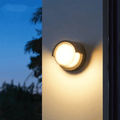 Lampada da parete per esterni con LED integrato bianco caldo, resistente alle intemperie