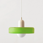 Lampada da soffitto Fjolyn in vetro colorato stile Bauhaus