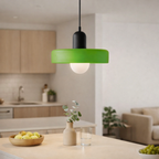 Lampada da soffitto Fjolyn in vetro colorato stile Bauhaus