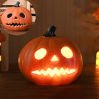 Lampada zucca Jack-O-Lantern a LED a batteria, lampada da pavimento decorativa per Halloween per soggiorno, portico e fe