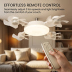 Lampadina ventilatore da soffitto con telecomando