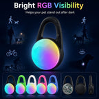 Luce LED di sicurezza ricaricabile con clip per cani per passeggiate notturne