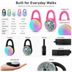 Luce LED di sicurezza ricaricabile con clip per cani per passeggiate notturne