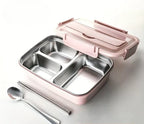 Lunch box ermetico in acciaio inox BentoBox — tre scomparti