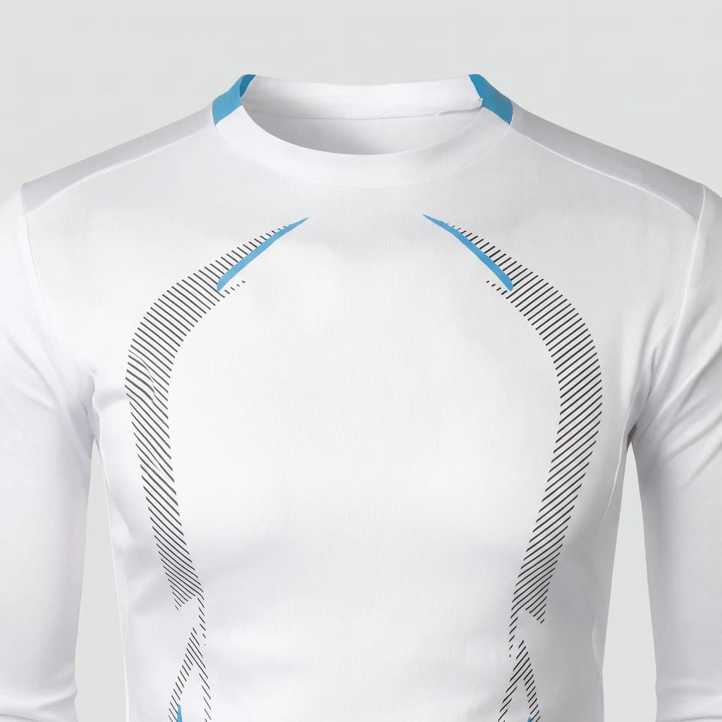 Maglia running a maniche lunghe da uomo - Base layer ad asciugatura rapida - T-shirt da trekking