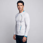 Maglia running a maniche lunghe da uomo - Base layer ad asciugatura rapida - T-shirt da trekking
