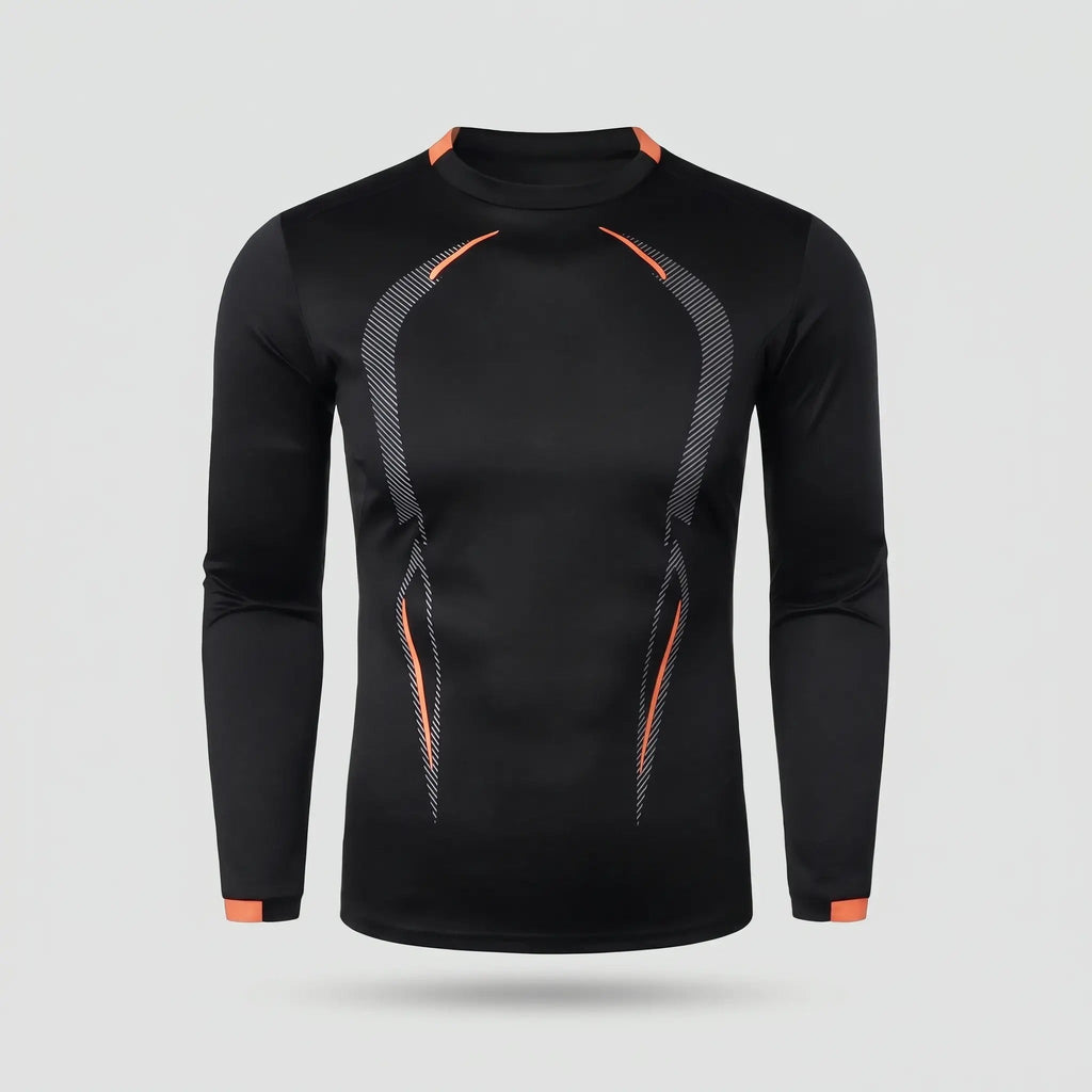 Maglia running a maniche lunghe da uomo - Base layer ad asciugatura rapida - T-shirt da trekking