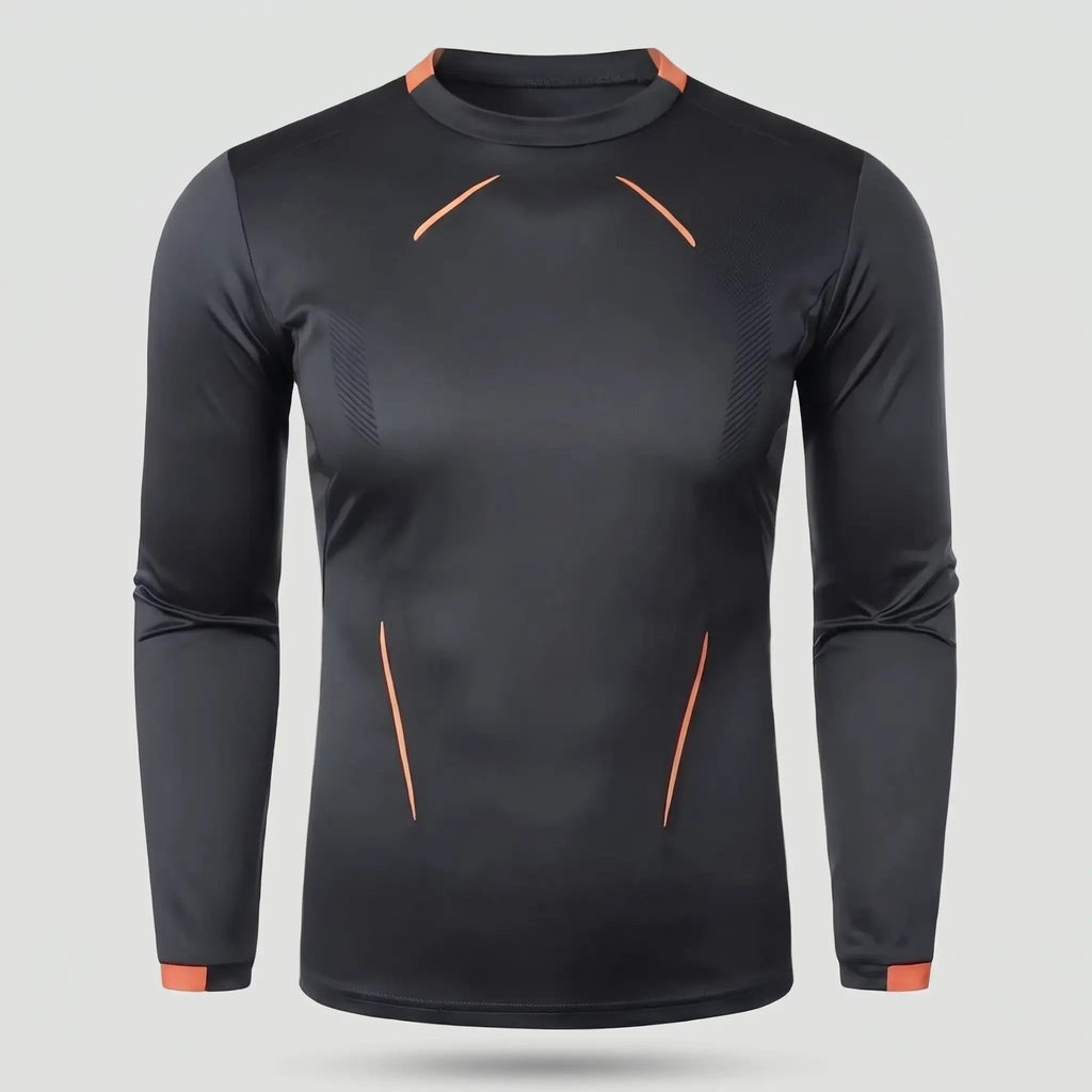 Maglia running a maniche lunghe da uomo - Base layer ad asciugatura rapida - T-shirt da trekking