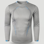 Maglia running a maniche lunghe da uomo - Base layer ad asciugatura rapida - T-shirt da trekking
