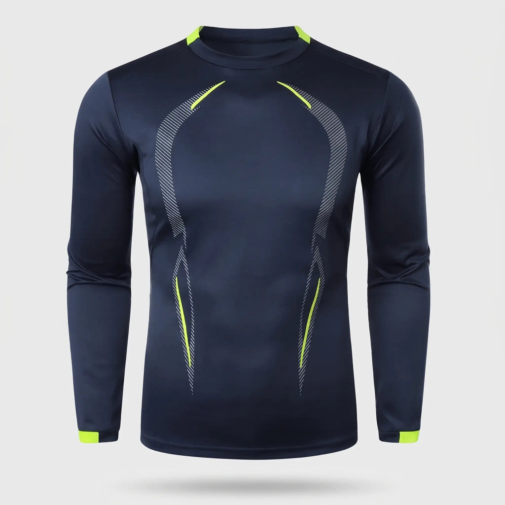 Maglia running a maniche lunghe da uomo - Base layer ad asciugatura rapida - T-shirt da trekking