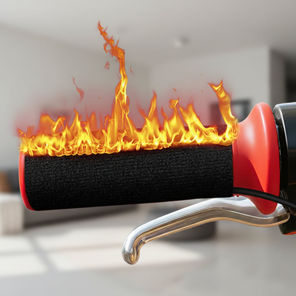 Manopole riscaldate per manubrio — alimentazione USB, controllo temperatura