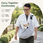 Marsupio ergonomico a tracolla per animali domestici (fino a 6,5 kg)