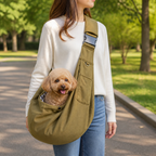 Marsupio ergonomico a tracolla per animali domestici (fino a 6,5 kg)