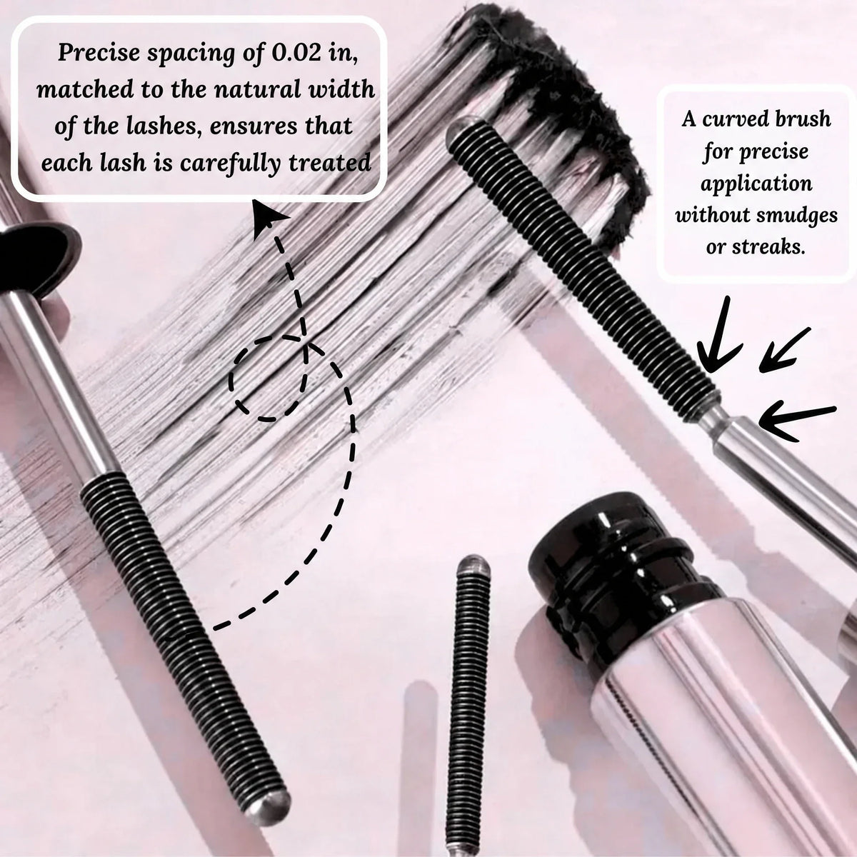 Mascara waterproof | Volume istantaneo | Scovolino di precisione senza grumi | IronEye