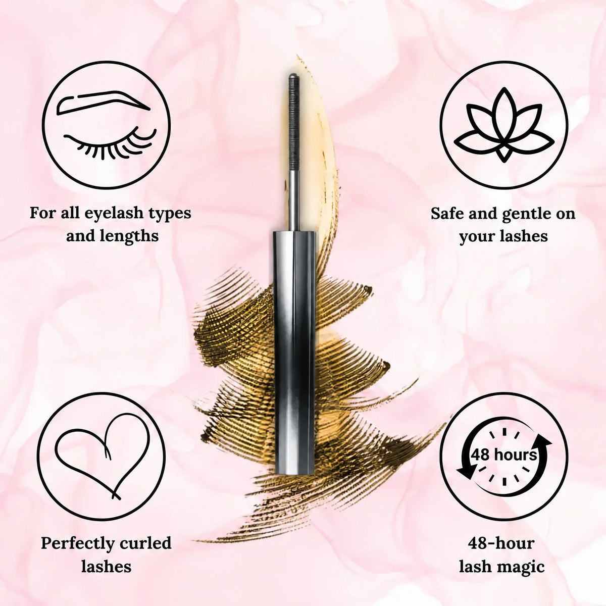 Mascara waterproof | Volume istantaneo | Scovolino di precisione senza grumi | IronEye