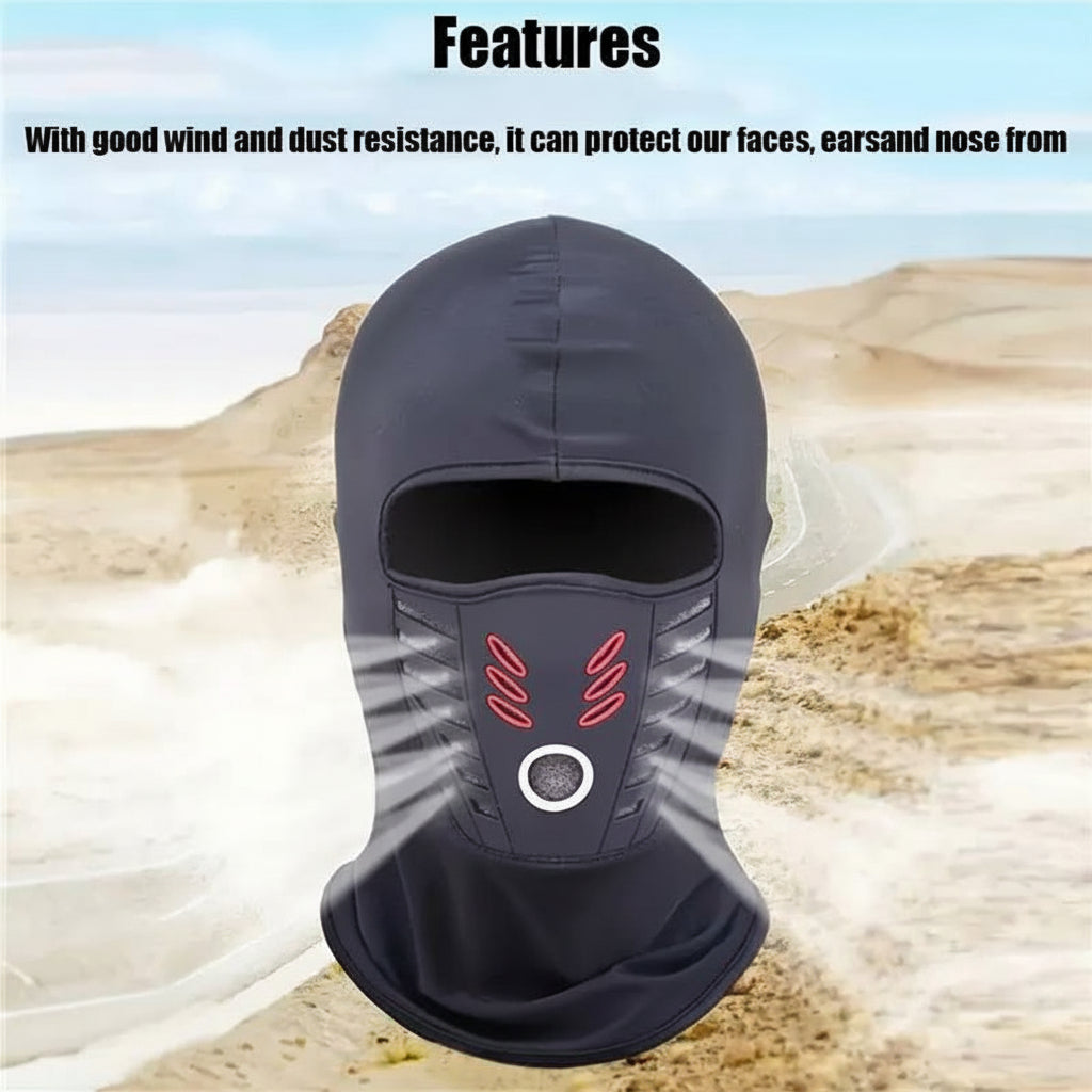 Maschera facciale invernale calda — copertura termica antivento