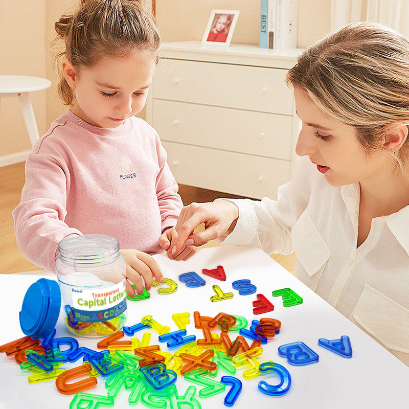 Materiali per contare, set di lettere e vaschette per attività