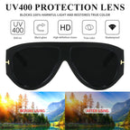Occhiali da sole aviator oversize UV400