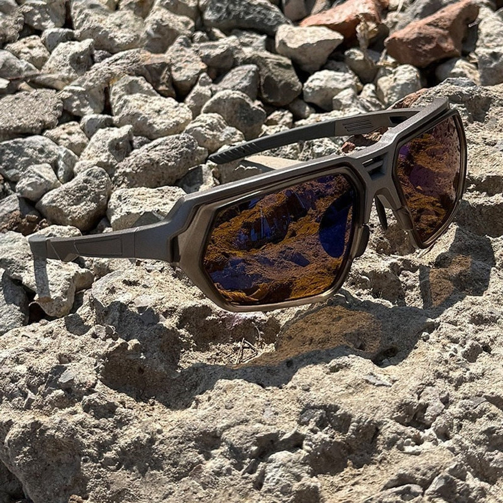 Occhiali da sole sportivi fotocromatici polarizzati con lenti per visione notturna e montatura avvolgente tattica