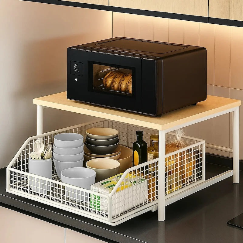 Organizer da cucina con cassetti per piano di lavoro