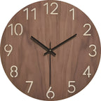 Orologio da parete silenzioso moderno in legno massello – design minimalista Woodline