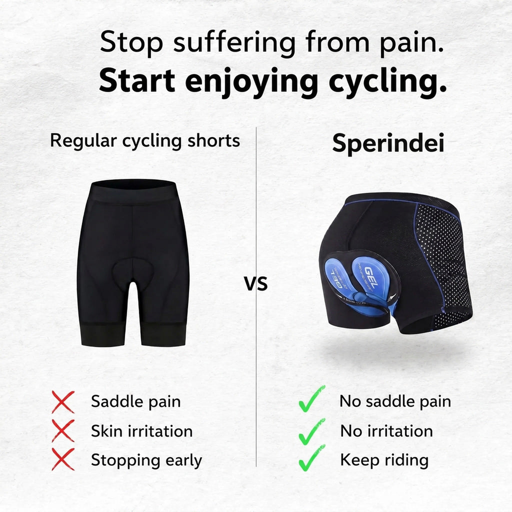 Pantaloncini da ciclismo per donna e uomo con imbottitura in gel Veloride