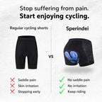 Pantaloncini da ciclismo per donna e uomo con imbottitura in gel Veloride