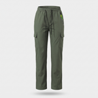 Pantaloni cargo da donna con elastico in vita