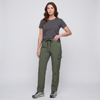 Pantaloni cargo da donna con elastico in vita