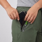 Pantaloni cargo da donna con elastico in vita