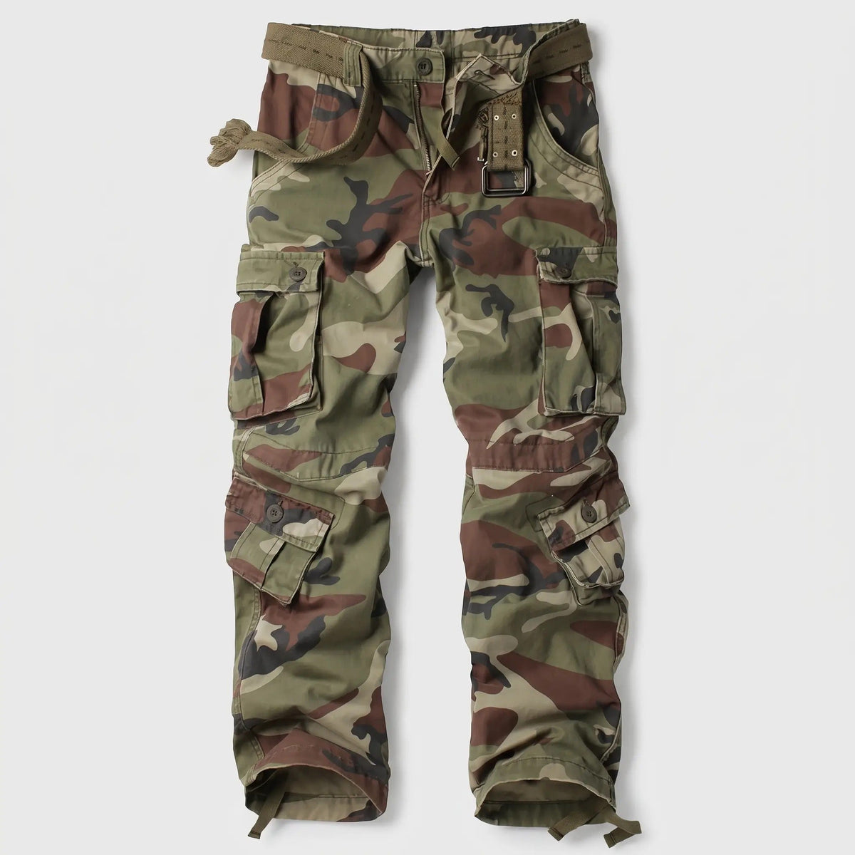 Pantaloni cargo mimetici da uomo - Pantaloni combat - 8 tasche vestibilità comoda