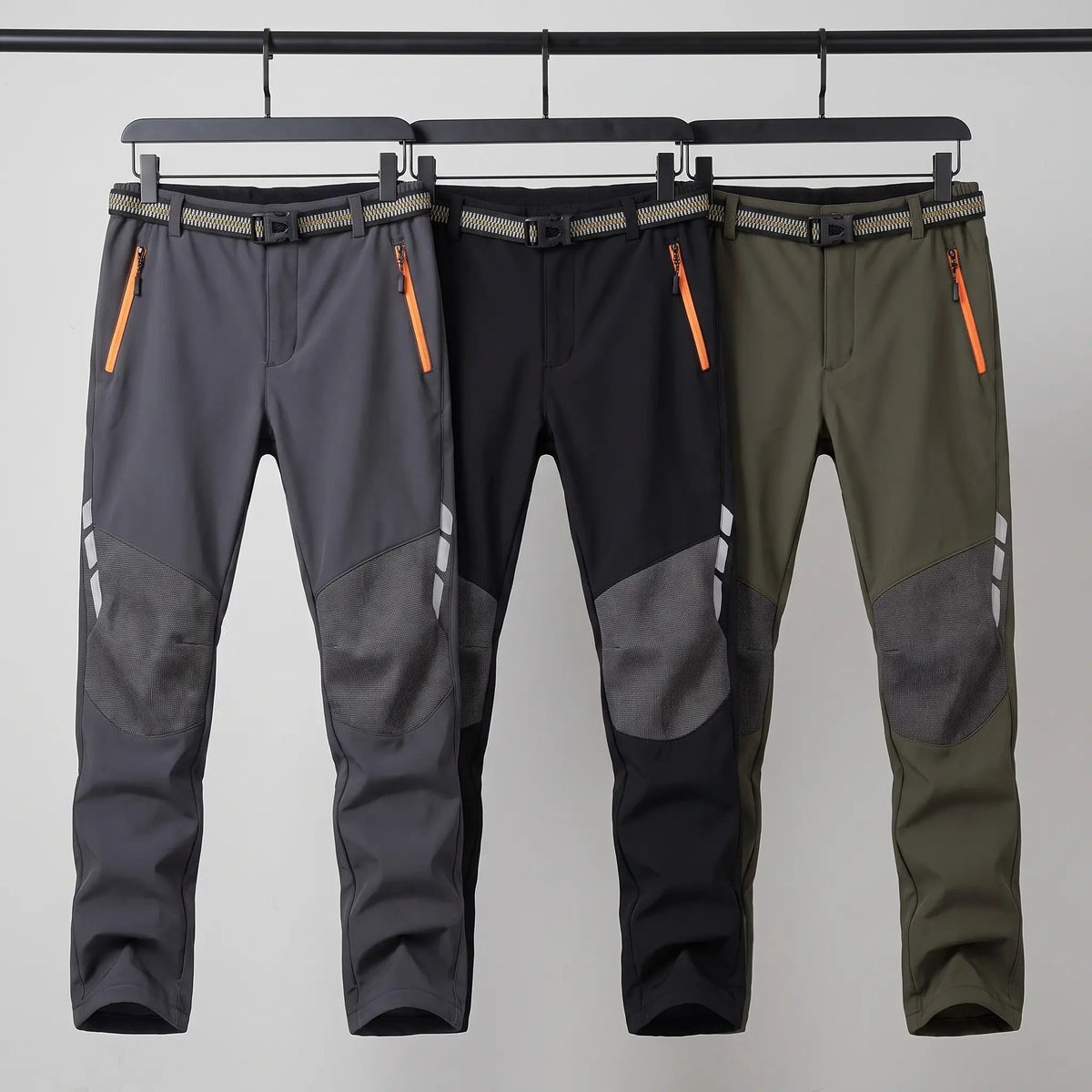 Pantaloni da trekking da uomo foderati in pile e idrorepellenti