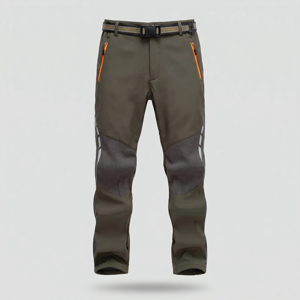 Pantaloni da trekking da uomo foderati in pile e idrorepellenti