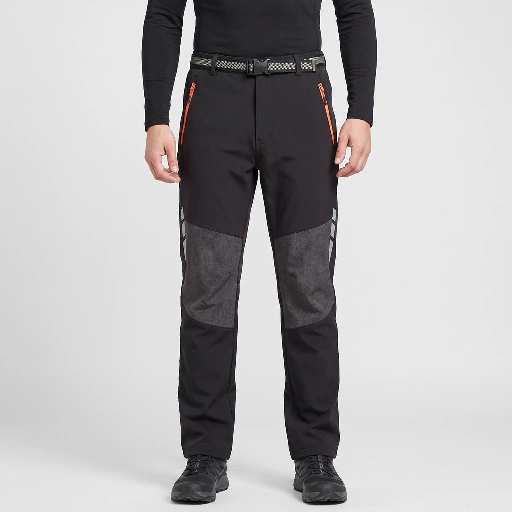 Pantaloni da trekking da uomo foderati in pile e idrorepellenti