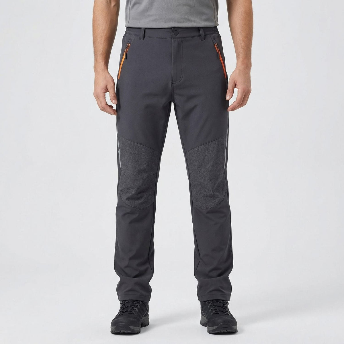 Pantaloni da trekking da uomo foderati in pile e idrorepellenti