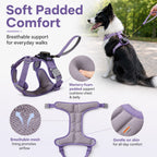 Pettorina retrattile 2 in 1 per cani con guinzaglio integrato e controllo auto-stop per cani di taglia piccola e media