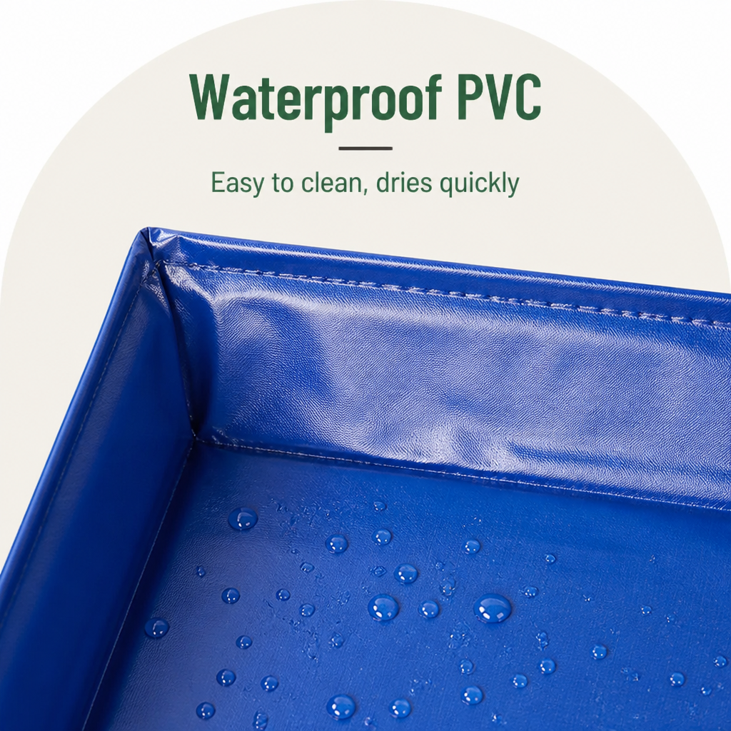 Piscina pieghevole per animali domestici (base antiscivolo in PVC)